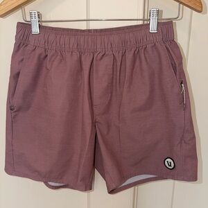 Vuori Men's Dusty Rose 6” Athletic Shorts
